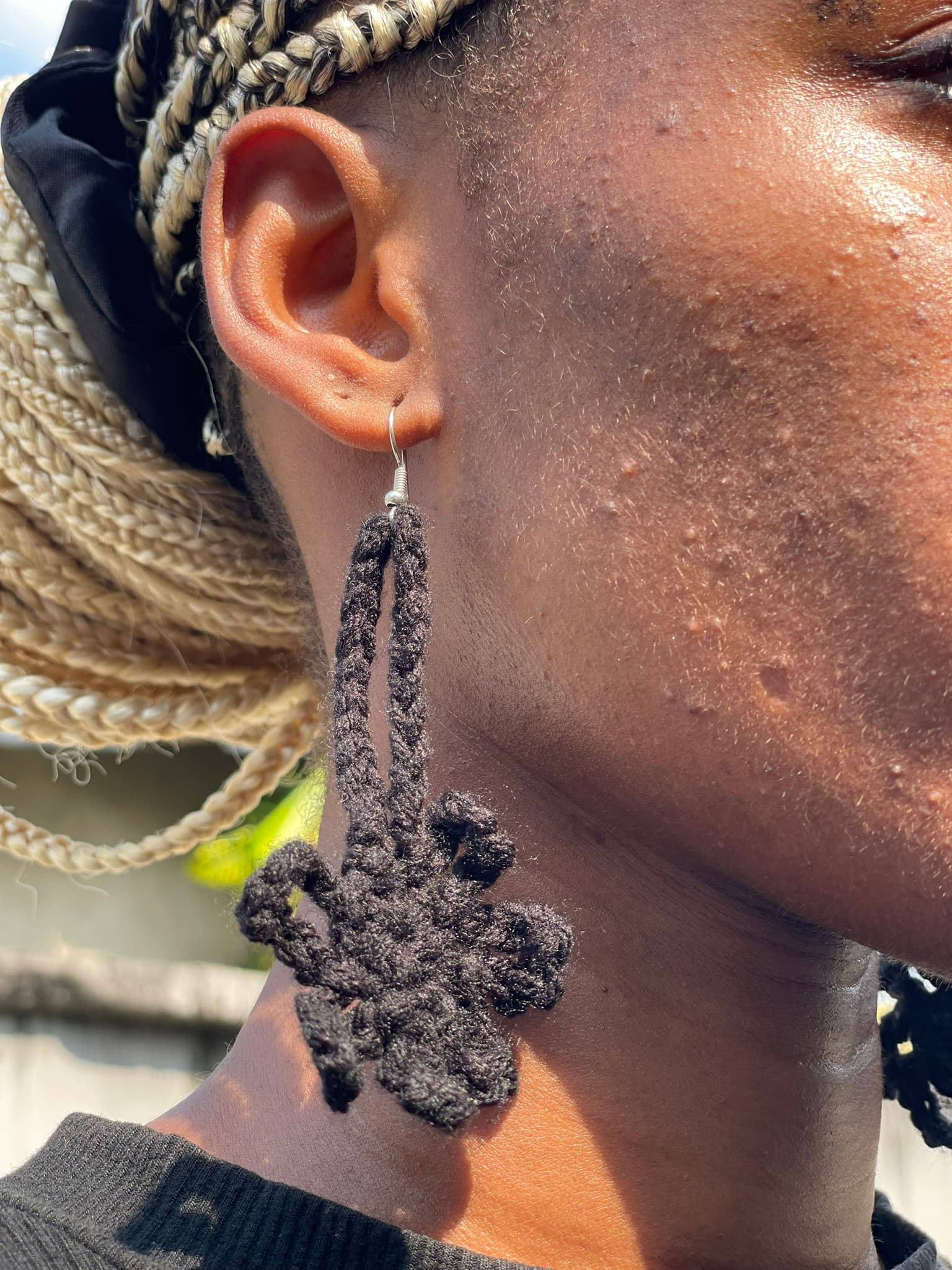 Black Sun Earrings